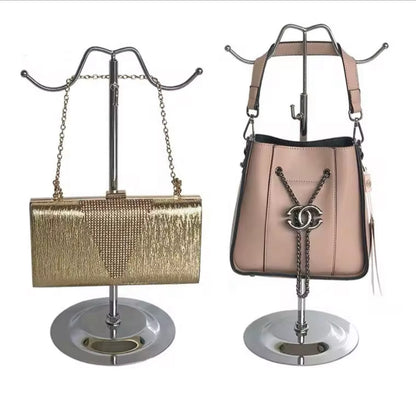 Exhibidor de Carteras — Base Pesada y Ajustable